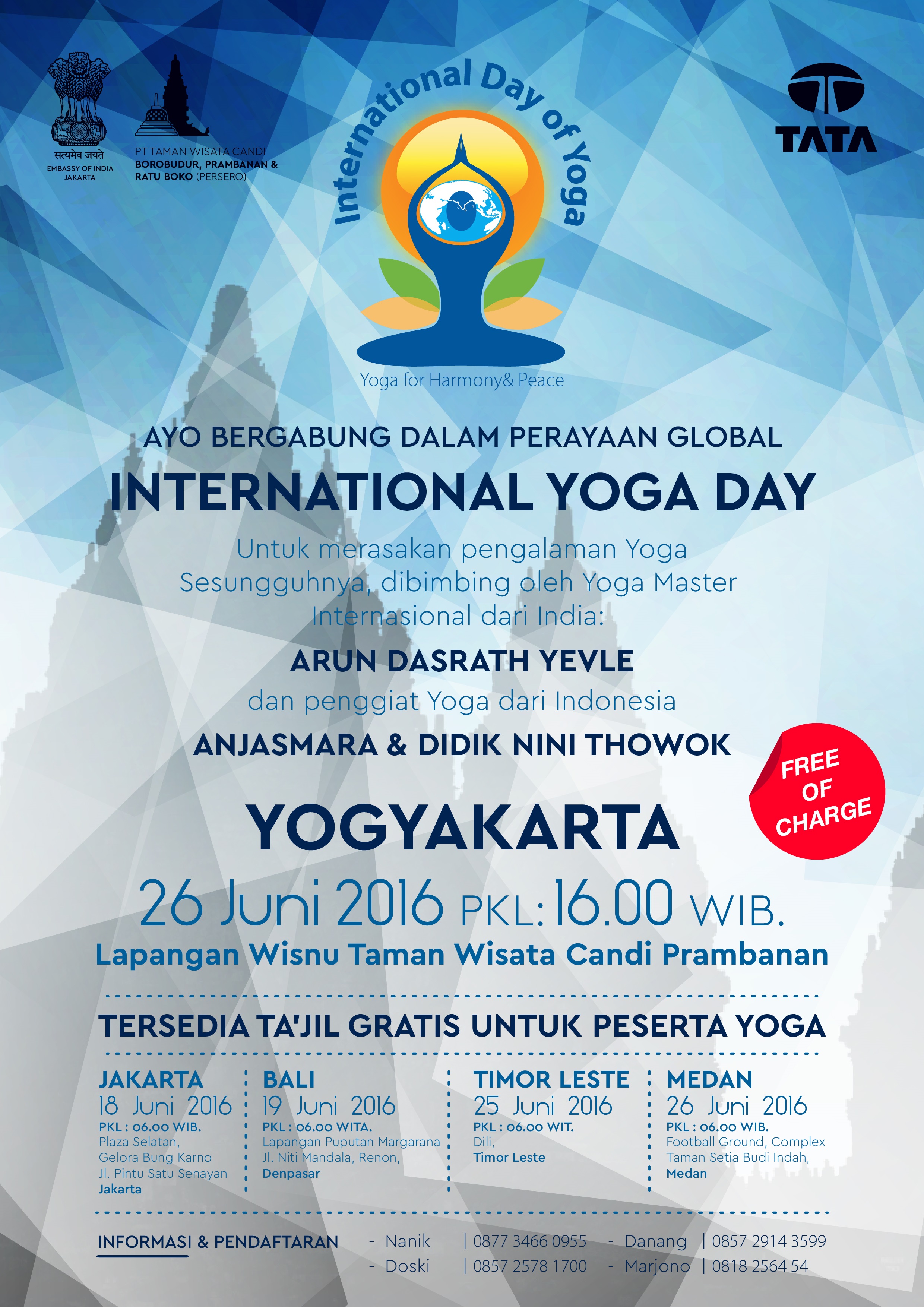 International Yoga Day Taman Wisata Candi